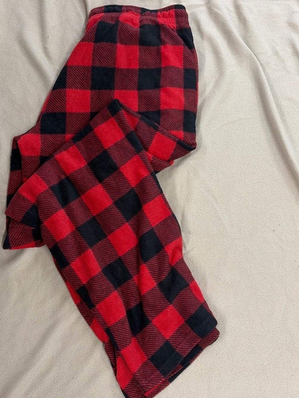 Tory Burch Red and Black Buffalo Plaid Pajama Pants